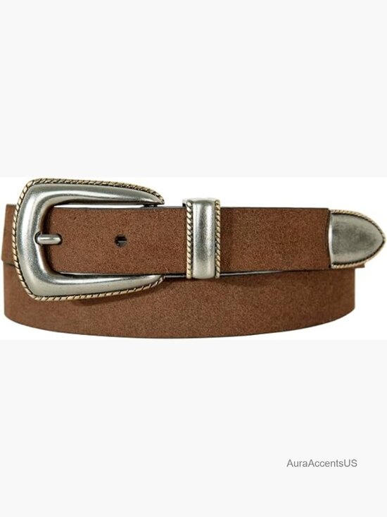 Western Leather Belt | Buffalo Leather | Vintage Style | Classic Fashion